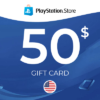 50$ PSN USA PlayStation Network GiftCards